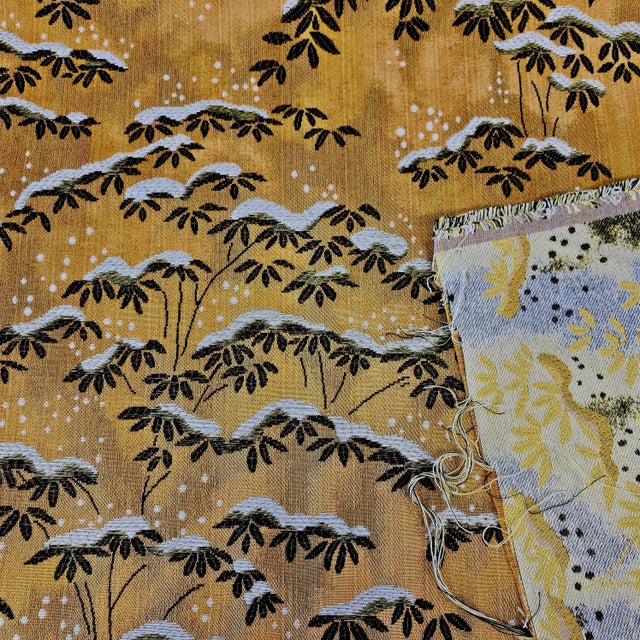 Scalamandre Sagano Bronzo Designer Fabric by the Yard | Chairish