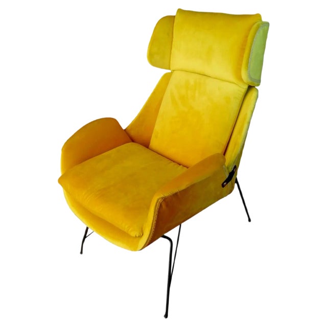 Lounge Chair by Augusto Bozzi for Saporiti Italia, 1950s For Sale