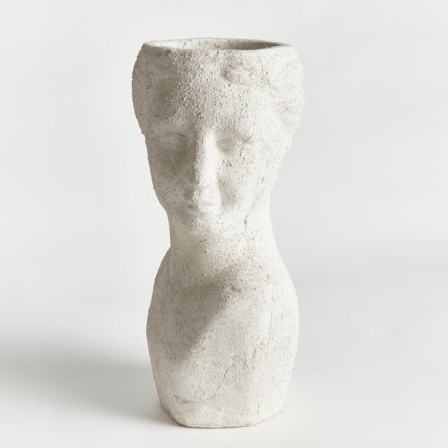 Weathered Garden Female Bust Planter For Sale In Chicago - Image 6 of 12