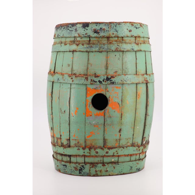 Origin: Portugal. Circa: 18th Century. Material: Wood and wrought Iron. Item condition: Some imperfections along the...