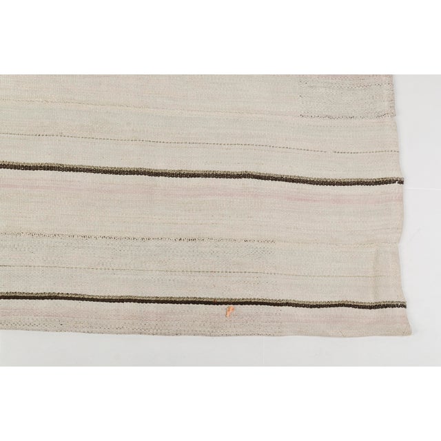 1950s Vintage Anatolian Stripe Kilim Rug For Sale - Image 5 of 11