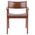 Vintage Danish Armchair in Teak and Brown Leather, 1960s For Sale - Image 11 of 11