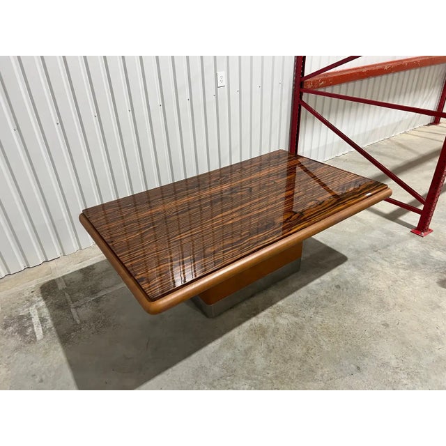 Rosewood & Leather Extendable Dining Table by Vladimir Kagan, 1970s, Signed For Sale - Image 14 of 18