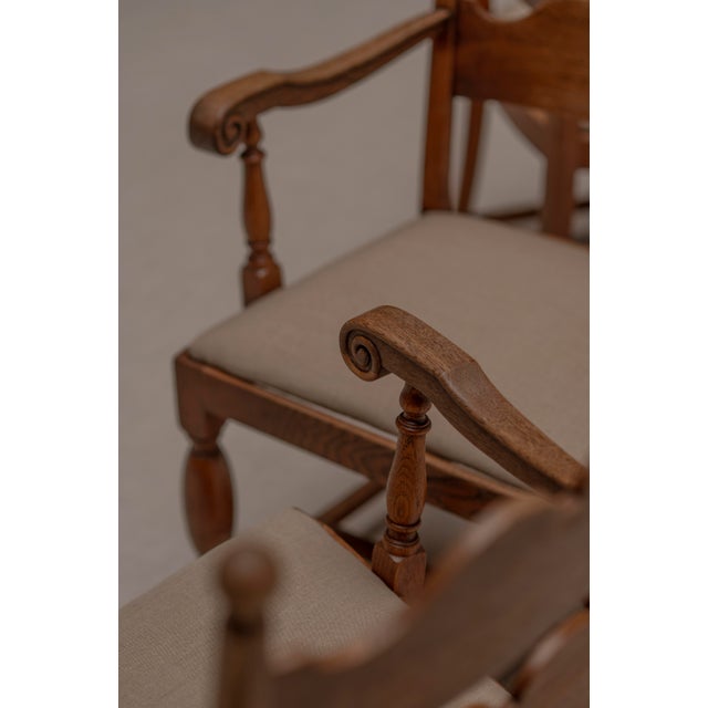 Mid-Century French Dining Chairs after Charles Dudouyt, 1950s, Set of 4 For Sale - Image 6 of 18