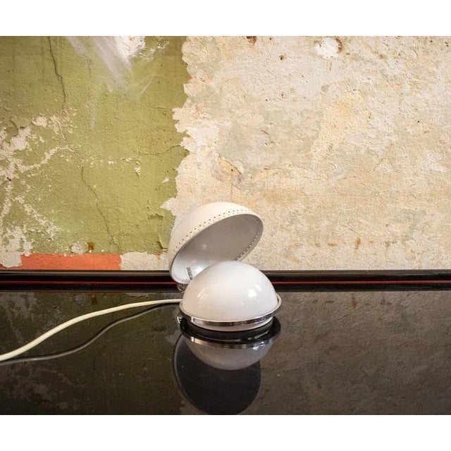 Cream Lacquered Metal Table Lamp from Stilux Milano For Sale - Image 8 of 8