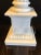 Stone White & Grey Veined Column Marble Table Lamps - a Pair For Sale - Image 7 of 11