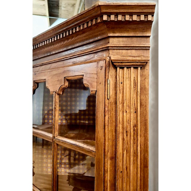 American Traditional Corner Cabinet With Architectural Detailing For Sale - Image 4 of 14