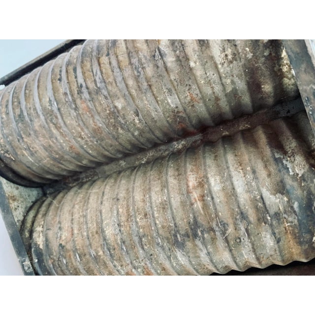 Antique 1890’s Tin Round Bread Four Loaf Baking Pan/Mold For Sale - Image 11 of 12