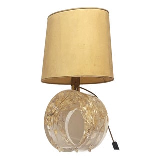 Sculptural Acrylic Glass Table Lamp, Italy, 1970s For Sale
