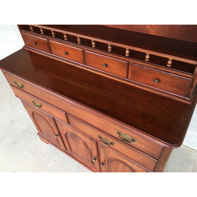 Pennsylvania House Solid Cherry 2 Piece Hutch Candelight Finish