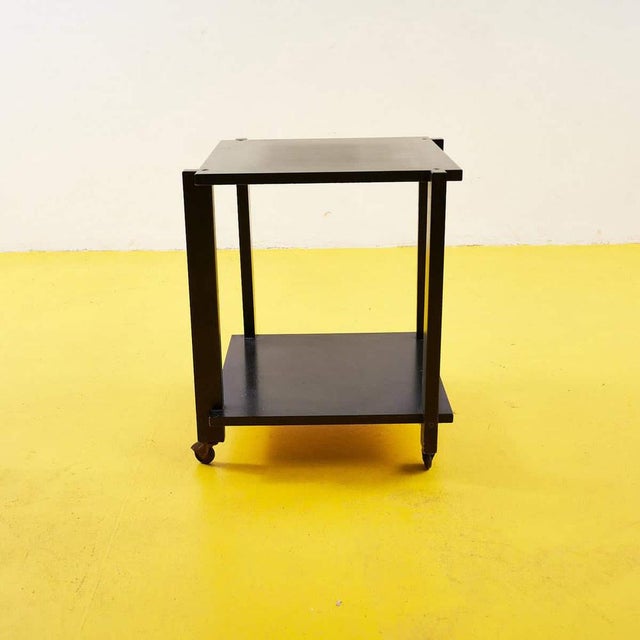Minimalist Black Metal Serving Cart For Sale - Image 6 of 7