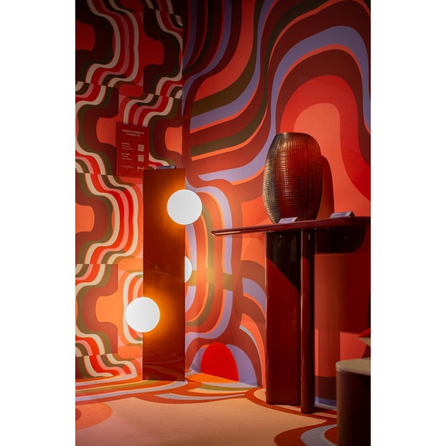 High Sfera Orange Glaze Lamp from Pulpo For Sale - Image 16 of 18