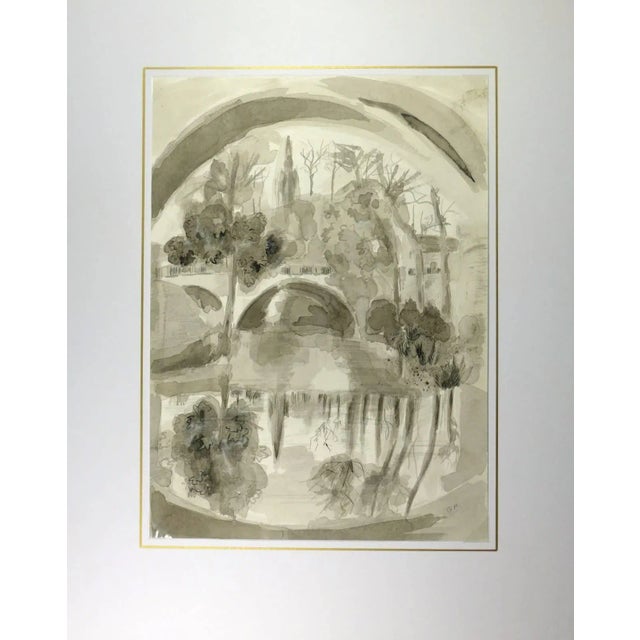 Traditional Arched Bridge Over Lake For Sale - Image 3 of 4