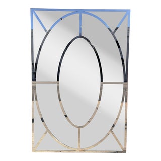 Modern Gibson Studio Polished Steel Sectioned Mirror For Sale