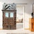 Mid-Century Modern Antique Rustic Brutalist Barn Door – Mid-Century Reclaimed Wood Library Door 83x42 For Sale - Image 3 of 4