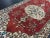 1960s Vintage Red and Beige Oriental Design Turkish Oushak Rug- 4′8″ × 7′2″ For Sale - Image 9 of 11