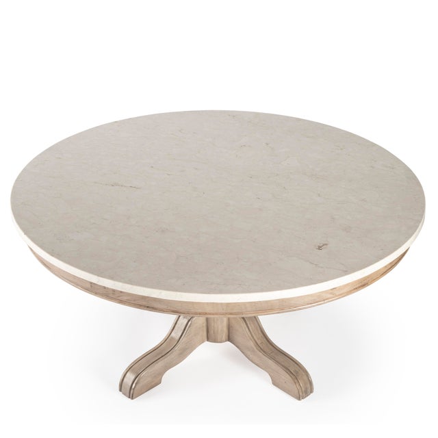 Danielle Marble Coffee Table, Tan/Beige For Sale In Chicago - Image 6 of 10