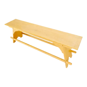 Arts & Crafts Studio Made Long Oak Bench