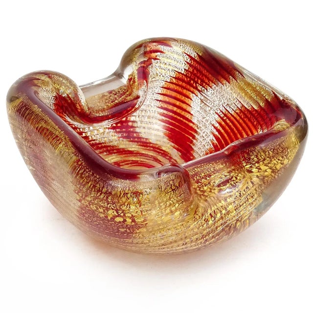 MURANO GOLD 24K HAND DECORATED ムラノ 灰皿 MURANO GOLD 24K HAND DECORATED ムラノ 灰皿 - メルカリ