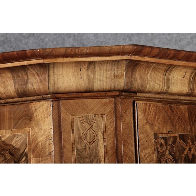 Small Antique Baroque Cabinet in Walnut, 1750 For Sale - Image 18 of 18