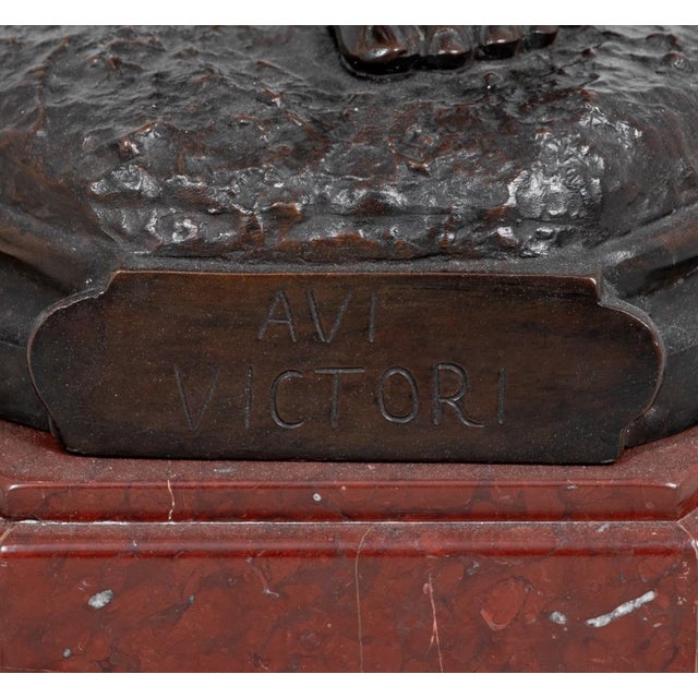 Luis Domenech "Aui Victori" Spelter Sculpture For Sale In New York - Image 6 of 6