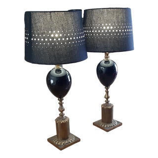 Table Lamps in the style of Maison Charles, 1970, Set of 2 For Sale