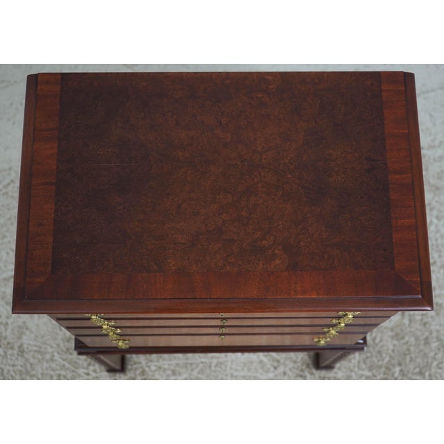 Hickory Chair Burl Wood Banded Silver Chest For Sale In Philadelphia - Image 6 of 16