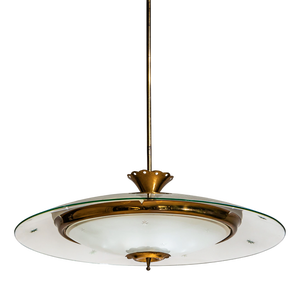 Vintage Pendant Lamp, Italy, 1950s
