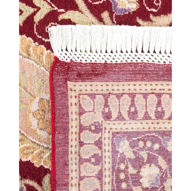 2000 - 2009 Mogul Hand-Knotted Area Rug - Red, 6' 2" x 9' 1" For Sale - Image 5 of 8