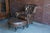 Leather Tufted Chair and Ottoman For Sale - Image 12 of 12