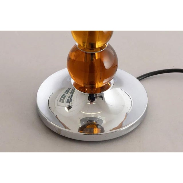 Art Deco Table Lamp with Frosted Glass Star Shade, 1930s For Sale - Image 4 of 11