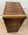 Vintage Tiger Oak File Cabinet Three Locking Drawers Paneled Sides Legal Size For Sale - Image 10 of 11