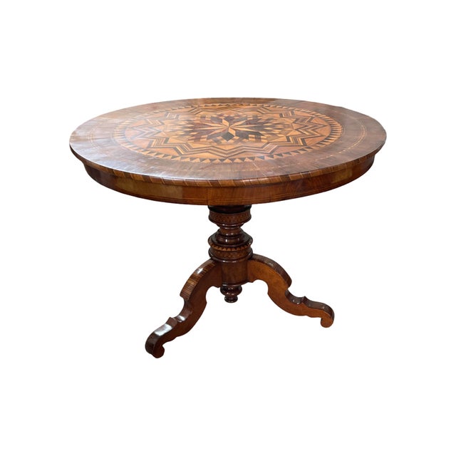 Antique Italian Sorrento Side Table, 1800s For Sale - Image 16 of 16