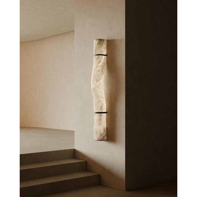 Contemporary Signature WS Wall Lamp by United Alabaster For Sale - Image 3 of 6