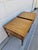 Henredon Walnut Square Side Tables Banded Tops For Sale - Image 9 of 13