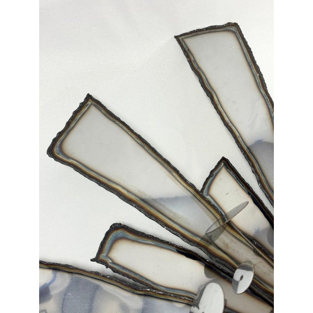 Signed Brutalist Starburst Wall Sculpture by Curtis Jere For Sale - Image 12 of 18