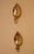 Gold Vintage Hammered Brass Leaf Sconces, Set of 2 For Sale - Image 8 of 10
