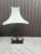 Safavieh 1990s Safavieh Regal Bronze Lamp W/ Unique Shade For Sale - Image 4 of 4