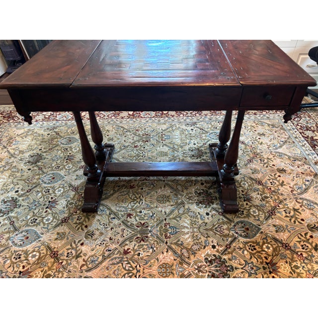 Traditional Theodore Alexander Castle Bromwich Chess/Backgammon Table For Sale - Image 3 of 12