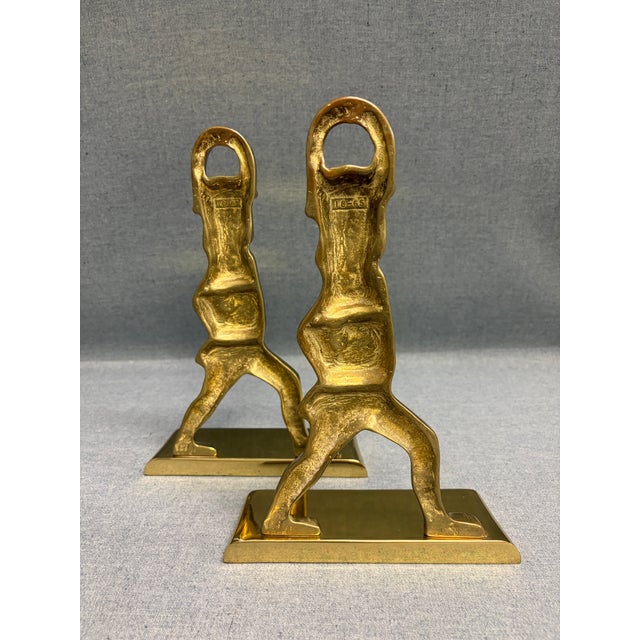 1980s Large Virginia Metalcrafters Soldier Bookends For Sale - Image 5 of 11