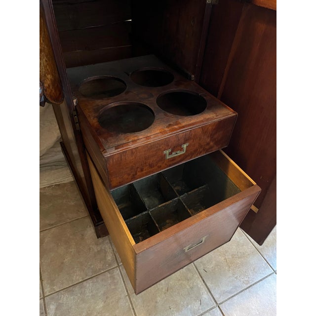 Antique Mahogany Sideboard Buffet For Sale - Image 12 of 17