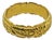 Mid‑Century 18k Gold Floral Vine Relief Band Ring, Size 8 For Sale
