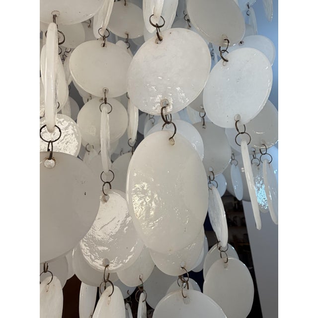 Murano Glass 3-Light Waterfall Chandelier in the style of Verner Panton, 1970s For Sale - Image 6 of 8