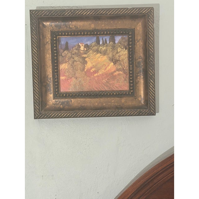 Pair of Framed Philip Craig Impressionist Art Prints – "Hidecote Afterglow" & "Tuscan Hillside" For Sale - Image 10 of 12
