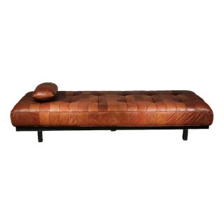 DS-80 Daybed in Cognac Patchwork Leather from de Sede, 1970s For Sale