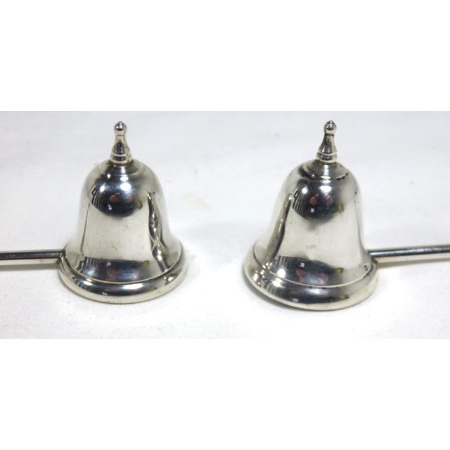 1950s Vintage Sterling Silver & Rosewood Candle Snuffers a Pair