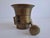 Brown Antique Art Deco Brass Apothecary Mortar and Pestle, Former Czechoslovakia, 1930s, Set of 2 For Sale - Image 8 of 17