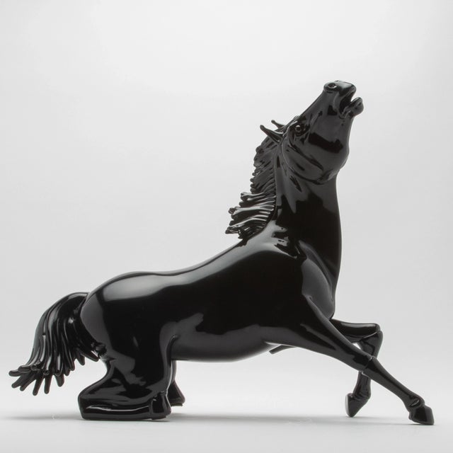 Glass Hand Blown Murano Horse Sculpture For Sale - Image 7 of 11