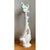 Vintage Italian Floral Hand-Painted Ceramic Cat For Sale - Image 4 of 12