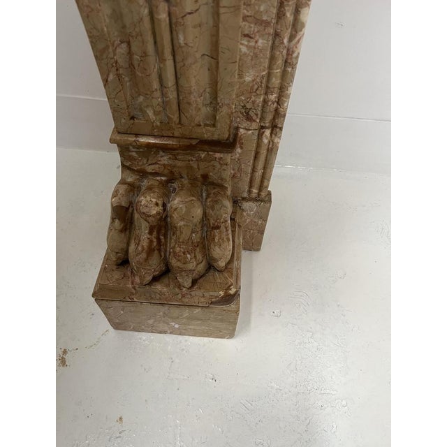 Napoleon III Fireplace with Claw Feet in Speckled Marble, 1800s For Sale - Image 17 of 18